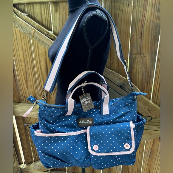New Matilda Jane The Essentials Diaper Bag with Coordinating Changing Pad - Picture 1 of 12